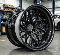 Jantes en alliage forgé OEM personnalisées en 2 parties, neuves, haute performance, finition noire, en fibre de carbone, 18-22 pouces pour Audi Urus Tesla Model 3