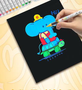 ปากกาอะคริลิคแบบน้ำ 60 สี คุณภาพพรีเมียม สำหรับเด็ก ระบายสี งานศิลปะ และงานฝีมือ ความจุสูง ปกปิดดีเยี่ยม - Product Image 5