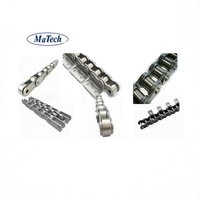 Cadena de Rodillos Transportadores Galvanizada Personalizada de Fábrica China 667 C55 C2082h Fabricación de Varias Cadenas Transportadoras Industriales