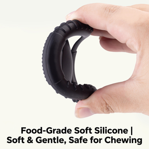 Anneau de dentition circulaire en silicone pour bébé, en forme de volant de football, doux au toucher, jouet sensoriel pour nourrisson et tout-petit, prix de gros - Product Image 6