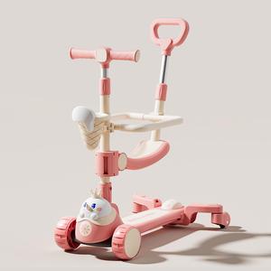 <span class=keywords><strong>Trottinette</strong></span> multifonctionnelle 4 en 1 en plastique pour enfants, pliable, populaire, avec <span class=keywords><strong>roues</strong></span> en PU - Product Image 3