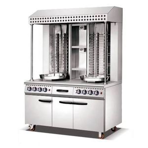 <span class=keywords><strong>Machine</strong></span> à kebab à gaz automatique à 3 brûleurs Shawarma <span class=keywords><strong>Doner</strong></span> électrique avec moteur pour la préparation de produits de viande de restaurant - Product Image 3