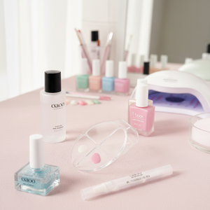 Palette à ongles transparente professionnelle K-Beauty à 4 compartiments, présentoir de manucure et pédicure, pour la pratique du mélange de couleurs, fourniture de Corée du Sud - Product Image 2