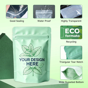 Custom Logo Low MOQ Digital Print Biodegradable Canned Food Mylar <strong>Bags</strong> Zip Lock Self Heat Seal Stand Food Smell Proof Features - Product Image 2