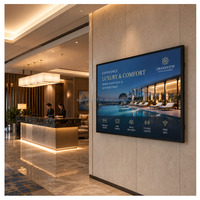 Reklam Posteri Ekranı 32 43 55 İnç Duvara Monte LCD Dijital Tabela Ekranı Ürün Tanıtımı, Menü ve Marka Kampanyaları için