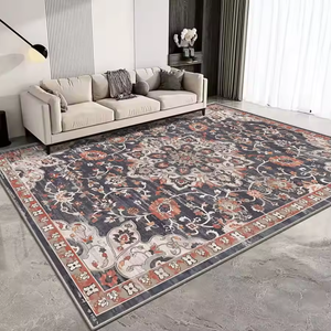 Alfombra de Estilo Persa Antideslizante, Alfombra Grande para Sala de Estar, Alfombra <span class=keywords><strong>Oriental</strong></span> con Estampado Floral Vintage para Dormitorio, Comedor - Product Image 3