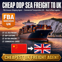 Transitaire maritime DDP pas cher Chine-Royaume-Uni, agent de transport FBA Amazon, service logistique porte-à-porte commercial
