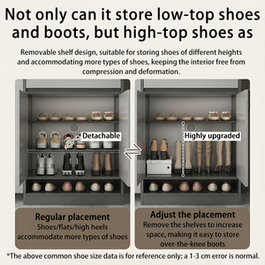 <span class=keywords><strong>Meuble</strong></span> à <span class=keywords><strong>chaussures</strong></span> moderne en bois durable pour <span class=keywords><strong>entrée</strong></span> de maison, couloir, hall d'<span class=keywords><strong>entrée</strong></span>, autoportant, gain de place, avec <span class=keywords><strong>porte</strong></span>-<span class=keywords><strong>manteau</strong></span> réglable - Product Image 5