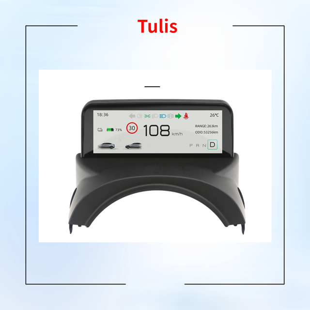 Android Carplay Car Lcd Instrument Panel Meter GPS Navigator Digital Lcd Dashboard Cluster for Tesla LCD Dashboard
