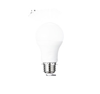Ampoule LED E27 A19 9W 900lm haute luminosité 110V-277V, type de culot B22, pour entrepôt, corps en plastique, alimentation CA