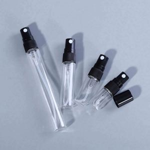 Wholesale Luxury <b>Mini</b> Empty Clear Glass <b>Perfume</b> Sample Tester Oil Packaging Square 2ml-10ml Customizable Screen Printing Pump - Product Image 2