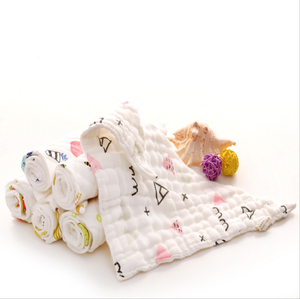8 couches 100% coton biologique Bandana bavoirs doux et absorbant Triangle pour garçons et filles Écharpe carrée et mouchoirs - Product Image 2