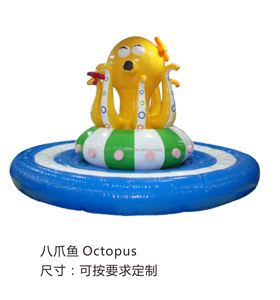 Structure gonflable Octopus rotative en mousse souple pour parcs d'attractions intérieurs pour enfants de 3 à 10 ans, capacité 8 personnes - Product Image 2