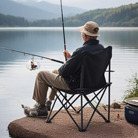 Dericsson extérieur Portable Camping chaise pliante pêche pique-nique Barbecue chaise Ultra léger chaise arrière