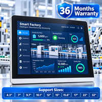 Layar LCD Multi Touch 7'' M007, Layar LCD Pemrograman, HMI Mesin CNC, Kompatibel VFD, Antarmuka Manusia-Mesin Industri dengan RS232