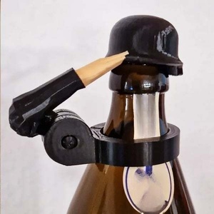 Wholesale Soldier Salute Green/Black <b>Wine</b> Stopper Beverage Bottle with Plastic Art Party Decoration Lid - Product Image 3