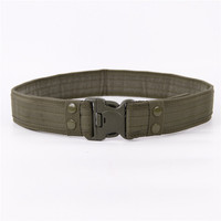Ceinture tactique 2 pouces Boucle en métal à dégagement rapide Ceinture laser MOLLE pour hommes Ceinture tactique camouflage airsoft