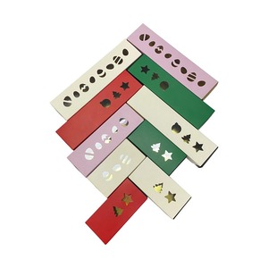 Christmas decorations in green and <b>black</b> luxury gold card chocolate paper packaging <b>gift</b> <b>boxes</b>, customizable according to needs - Product Image 6