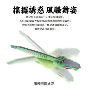 Señuelo de Pesca Ikeba Vibra Lure Metal Crankbait de 5 cm, Color Azul, para Pesca de Lubina, Señuelo de Agua Media con Anzuelo Triple - Product Image 5