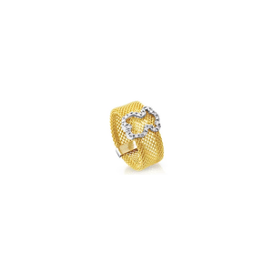 Anillo de sello de oso español con banda de malla tejida 2026 Touses, joyería de alta gama para mujer, regalo de vacaciones, venta al por mayor - Product Image 1