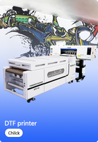 Nouvelle machine intégrée multifonctionnelle automatique d'impression DTF avec agitateur, 4 têtes d'encre pigmentée pour textiles et vêtements
