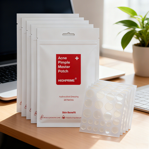 แผ่นแปะสิวเกาหลี โลโก้สั่งทำ แผ่นแปะสิว 7 มม. 10 มม. 12 มม. 24 ชิ้น - Product Image 1