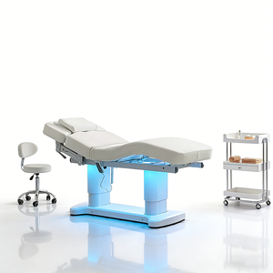 <span class=keywords><strong>Table</strong></span> et lit <span class=keywords><strong>de</strong></span> massage professionnels pour salon <span class=keywords><strong>de</strong></span> beauté, mobilier moderne <span class=keywords><strong>de</strong></span> luxe, 4 moteurs, base blanche, lit <span class=keywords><strong>de</strong></span> spa électrique pour soins du visage avec éclairage - Product Image 6