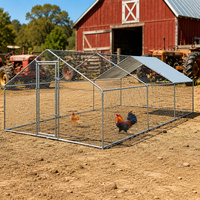 Petite cage métallique pour animaux de compagnie, poulailler, maison pour animaux, cage extérieure pour volailles, enclos pour poules, cage pour animaux de jardin, cour arrière