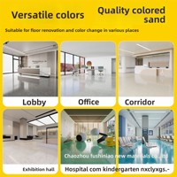 Peinture de sol en résine synthétique autolissante Zhuonengda Epoxy Color Sand, finition semi-mate, application au rouleau, intérieur/extérieur, usage domestique