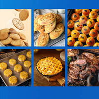 ORME Four à tunnel de cuisson au gaz pour biscuits mous et biscuits, pain pita arabe moyen, boulangerie, poulet, bas prix