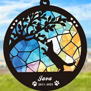 Acrylic Moon Pet Memorial Ornament <b>Dog</b> <b>Remembrance</b> Sympathy Keepsake <b>Gift</b> - Product Image 1