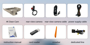 <span class=keywords><strong>ACAR</strong></span> HD 4K anteriore e posteriore doppia fotocamera con WIFI GPS e App di controllo supporto 64g SD Card 24H Monitor di parcheggio Dash Cam per BYD QIN - Product Image 4