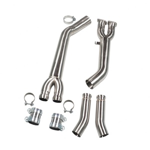 Tuyau d'échappement intermédiaire de 3,5'' pour BMW X3M/X4M F97/F98 2019-2021 3.0T S58, haut débit pour une efficacité d'échappement améliorée - Product Image 1