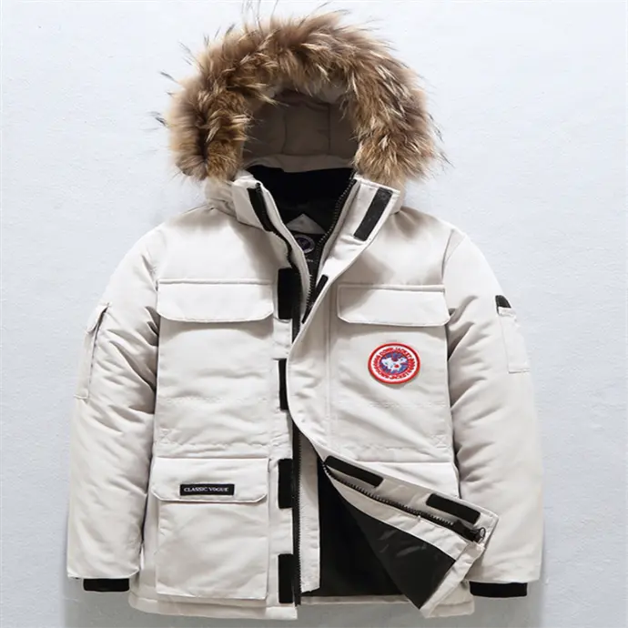 2021 Herren New Down Kanada Jacke Outdoor Verdickung Wind beständig Kalt Kurz Winter Mode Arbeit Paare Plus Size Jacke