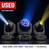 Projecteurs LED à tête mobile DMX512 150W 250W 300W avec angle de faisceau réglable, indice de protection IP54, dimmables