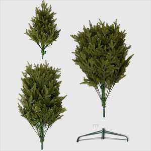 Base de Mesa de PVC/PE para Árbol de Navidad en Forma de Pino, con Luces LED Cálidas Blancas, Diseño Plegable Ecológico para Interiores - Product Image 3