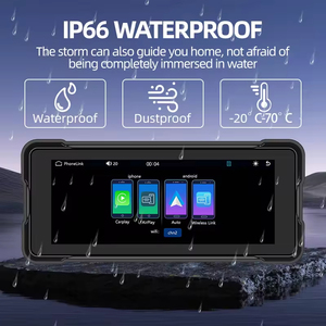 Pantalla Inalámbrica para Motocicleta con CarPlay y Android Auto, Pantalla IPS HD de 6.86 Pulgadas, Resistente al Agua IP67, Grabador de Conducción con Doble Lente, Navegación GPS - Product Image 2