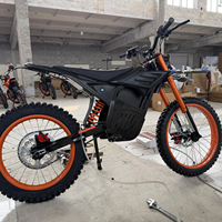 Mini moto électrique tout-terrain en aluminium avec moteur central, batterie lithium 60V, vitesse maximale 70 km/h, 7 vitesses, suspension intégrale
