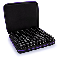 Étui de rangement pour huiles essentielles ODM de luxe en EVA rigide, avec fermeture éclair, grande capacité, antichoc, étanche, pour huiles de 5 ml/10 ml/15 ml