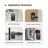 Cerradura Inteligente Digital, Caja de Seguridad Inteligente para Exteriores, Impermeable, con Huella Dactilar, Contraseña, Tarjeta, Control TUYA / TTLock, Aleación de Aluminio