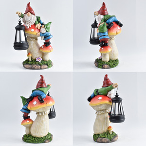 Luz <span class=keywords><strong>de</strong></span> jardín con energía solar caprichosa, diseño <span class=keywords><strong>de</strong></span> elfo enano, mini decoración <span class=keywords><strong>de</strong></span> felpa para exteriores, para iluminación <span class=keywords><strong>de</strong></span> caminos y balcones, hecha <span class=keywords><strong>de</strong></span> resina duradera - Product Image 4