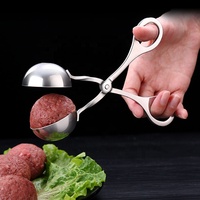 Pembuat Sandwich bakso baja tahan karat klip makanan swakriya bola ikan mesin bola telur alat dapur pembuat bola daging