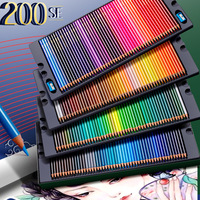 Bonvada WPC096 - Lápices de Colores de Madera Personalizados, Solubles en Agua, para Niños, 180 Colores Únicos, para Promoción y Uso Escolar