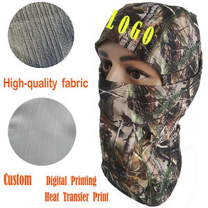 Pasamontañas reflectante con logotipo personalizado, transferencia de calor, protección facial completa, a prueba de viento, cálido, absorbente de sudor, para esquí, deportes, unisex, poliéster, spandex - Product Image 1