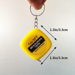 Mini 1M <b>Measuring</b> <b>Tape</b> Automatic Retractable With Keychain Metric Steel Ruler Portable Compact Size For DIY And Crafting - Product Image 4
