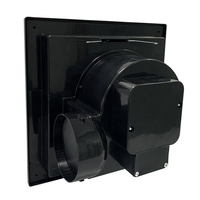 Ventilateur axial de 10 pouces pour grenier, cuisine, toilettes, salle de bain, conduit, plafond, en plastique noir, fabriqué par le fabricant