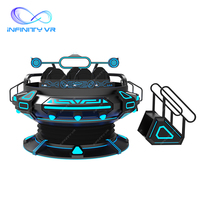 Simulador de Vuelo OVNI VR Inmersivo para 5 Jugadores 360 °   Plataforma Giratoria con Juegos de Disparos y Efectos Multisensoriales para FEC