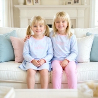 Ensemble de leggings en tricot bleu à carreaux et nœud pour bébé fille, robes assorties pour filles, ensemble de tenue personnalisé en deux pièces pour filles, vêtements pour filles