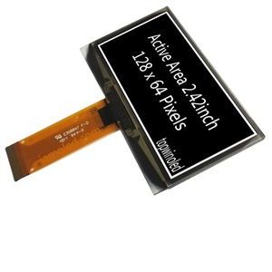 Topwin 2.42'' 2.42inch 2.42 inch 128x64 witte kleur 24-pins connector type OLED display UG-2864ASWPG01 I2C SPI parallelle interface - Product Image 1