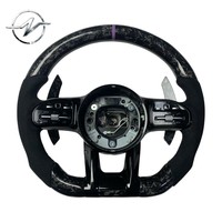 Volant sportif perforé léger en fibre de carbone forgée à 3 branches de la marque YZ, 100 % testé pour la Classe C C63
